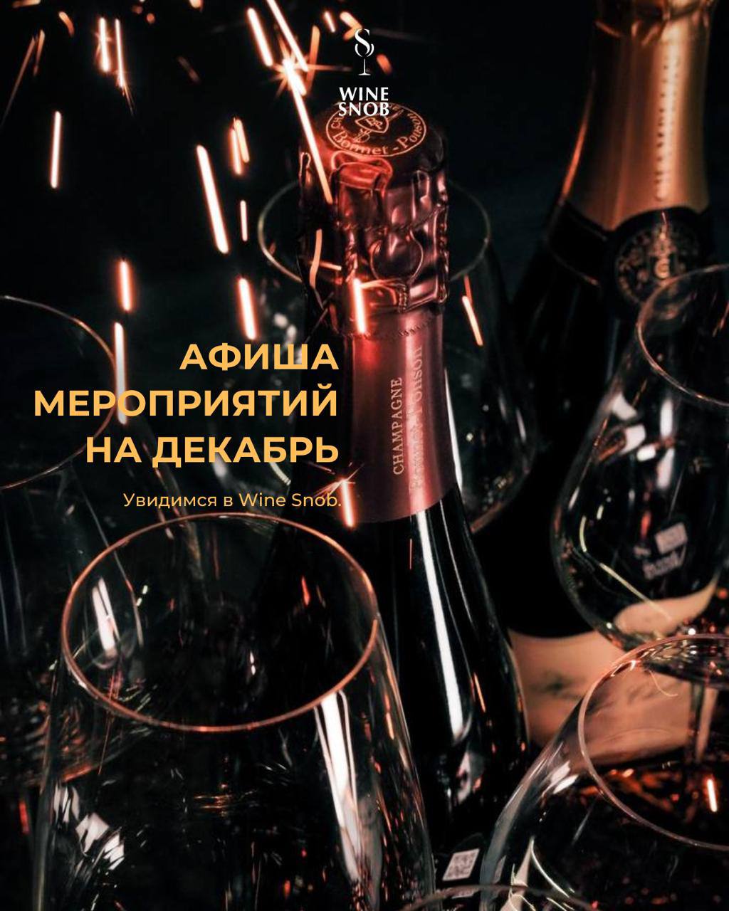 Афиша мероприятий на декабрь 2022. WineSnobBar.